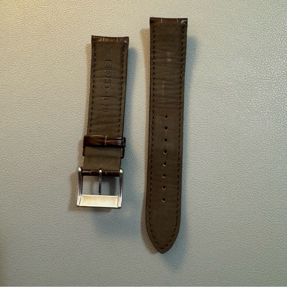 Seiko Sarb017 Alpinist crocodile watch strap - Picture 2 of 2